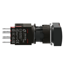 Botão Iluminado Retenção Vermelho 16mm 12/24V LED 1NF XB6DW4B2B Schneider