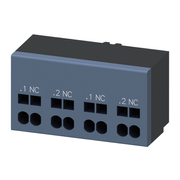 Bloco Contato Auxiliar Para Contator Tripolar 3RA6 Dois Contatos Normalmente Fechados 3RA69122A Siemens