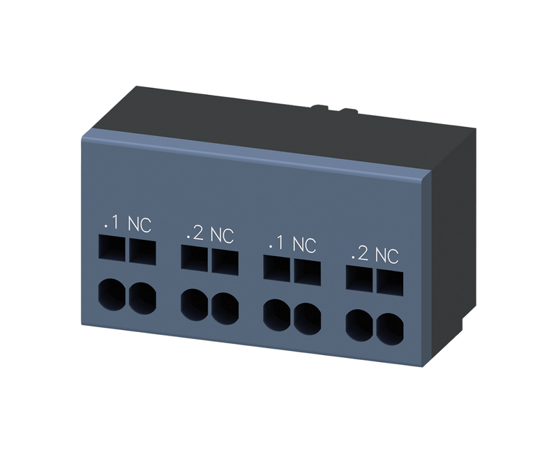 Bloco Contato Auxiliar Para Contator Tripolar 3RA6 Dois Contatos Normalmente Fechados 3RA69122A Siemens.png