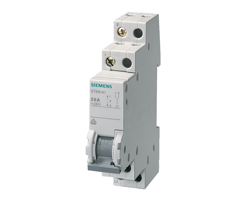 Comutador Duas Posicoes + Zero Vinte Amperes 230V Dois Contatos Normalmente Abertos 5TE8142.png