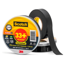 Fita Isolante Antichama Classe A Preta 19MMX20M Scotch 33+ HB004482483 3M