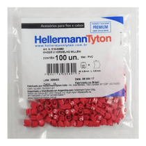 Anilha PVC Vermelha 0,50 A 6,00 Mm2 2 MHG2/5 - Hellermann