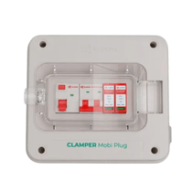 Quadro de Proteção para Carregadores Veiculares 220v 20A CLAMPER Mobi Plug 025978 Clamper