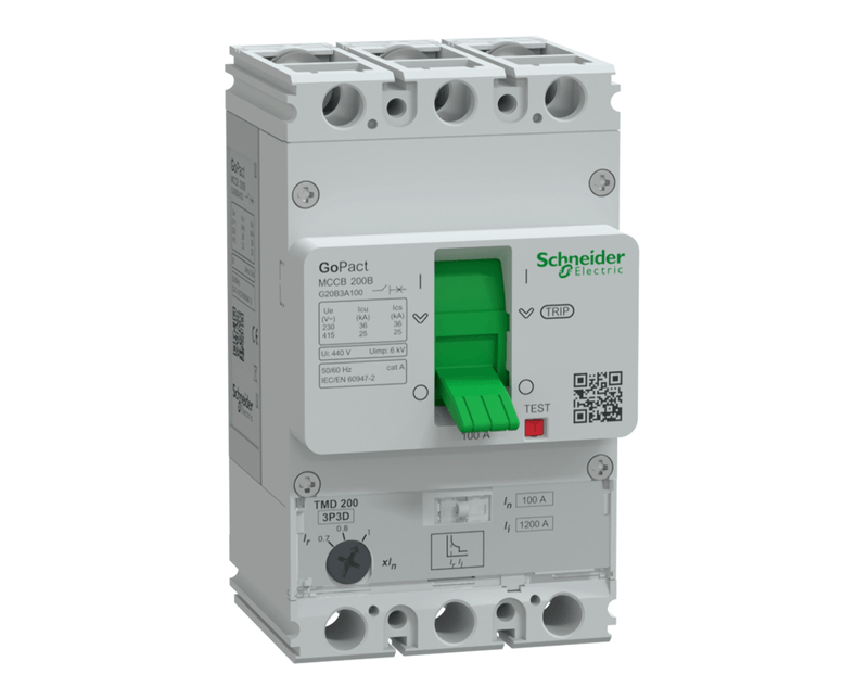 Disjuntor-caixa-moldada-GoPact-Tripolar-Ajustavel-200A-25KA-100A-G20B3A100-1
