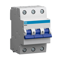 Disjuntor Mini DIN Termomagnético Tripolar 63A 220/400V C IP-20 5KA MDWP MDWPC633 Weg
