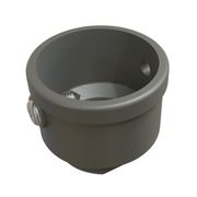 Conector Reto Alumínio Sem Vedação Rosca Bsp 3/4" Cinza - CPX15 - WETZEL