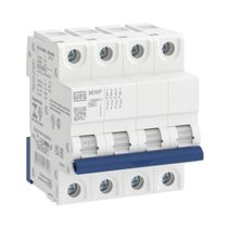 Disjuntor Mini DIN Termomagnético Tetrapolar 40A 220/400V C IP-20 5KA MDWP MDWPC404 Weg