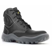 Botina Microfibra Cadarço PU BID Composite Simples Preta 38 Manobreiro 4857AC15ELMF CA 32494 Safetline