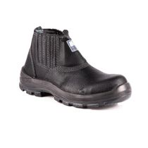 Botina Couro Elástica PU BID Composite Antiperfurante Preta 37 Linha Plus 4045BELS1602LL CA 42330 Bracol