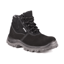 Botina Nobuck Cadarço PU BID Plástico Simples Marrom 38 Linha Plus 4031BAFN4400LL CA 40872 Bracol