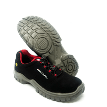 Tênis Microfibra Cadarço / Elástica PU BID Composite Simples Preta / Vermelha 40 Linha Energy EN10023S2A CA 40992 Estival