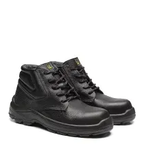 Botina Couro Cadarço PU BID Composite Antiperfurante Preta 41 Linha Plus 4131BAAB1602LL CA 36516 Bracol