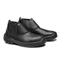 Botina Couro Elástica PU Monodensidade Plástico Simples Preta 43 Linha Basic 2020BELS4600LL CA 26467 Bracol