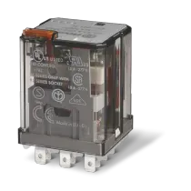 Rele Potência Faston 187 Sem Botão Teste Mecânico 30A 24Vcc 3 Reversíveis RT I 50/60Hz 623390240000 Finder