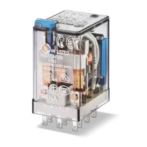 Relé Industrial Plug-in Led 24Vcc 10A 3 Reversíveis Rti Fixação Base Série 55 553390240080 Finder