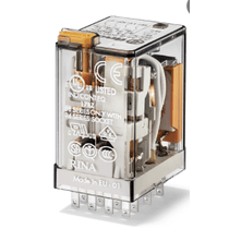 Rele Industrial Plug-in Com Botão Teste Mecânico 24Vcc 4 Reversíveis Rt1 50/60Hz 553490245094 Finder