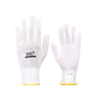 Luva Seg Prot Mec Term Cortes Alta Baixa Temp Fio Aço Fibra Poliéster Branca T= 9/G 1 Par Therma Cort I 101811506 Volk CA 18906