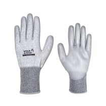Luva Seg Prot Mec Term Cortes Fibra Sintética HPPE Cinza Lisa Poliuretano T=10/EG 1 Par Cut Smart 101512109 Volk CA 39416