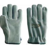 Luva Seg Couro Petroleira Raspa Cinza T=M Curto Reto RP401M Valcan CA 20004