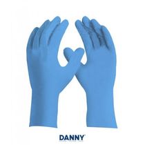 Luva Descartável Ambidestra Borracha Nitrílica Azul T=M 100 Unidades Sensiflex Flex DA90200 Danny CA 42979