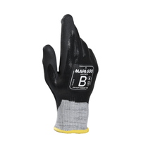 Luva Seg Prot Mec Uso Geral Borracha Nitrílica Cinza Preta Pigmentada T=10 Krytech 600 PA34600030 Mapa Mucambo CA 50808