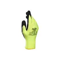 Luva Seg Prot Term Alta Temp Aramida Amarela Preta Poliéster Liso Elastano T=11 270mm 1 Par Tempdex PA81014 Mapa Mucambo CA 32045