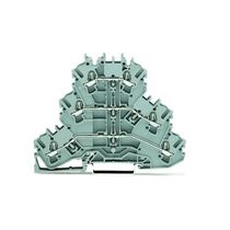 Conector Passagem Borne 3 Níveis S/Sinaliz PA Cinza 5,2mm 500V 24A 2,5mm2 Cpb 20023201 Wago