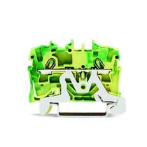 Conector Passagem Borne Simples Terra S/Sinaliz PA Amarela / Verde 5,2mm 60V 22A 2,5mm2 Cpb 20021207 Wago