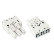 Conector Circuito Impresso 3 Polos 250V 25A Branca Cobre Cabo 0,50-4mm Fêmea Push In 770223 Wago
