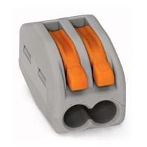 Conector Emenda Reto Pu 0,08-4MM2 Cinza 2Vias 222412 Wago