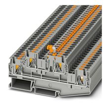 Conector Passagem Borne 2 Níveis S/Sinaliz PA Cinza 6,2mm 500V 28A 4mm2 PTTB4MT Phoenix Contact