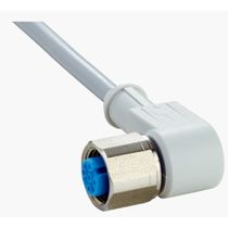 Conector Sensor Fêmea Angular Cabo PU Led 4 Polos M12 25M DOL1204L25MNI Sick