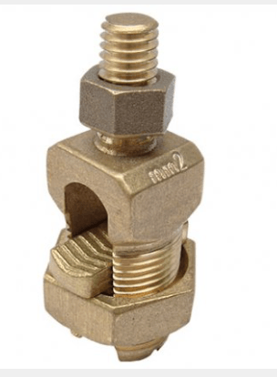 Conector Parafuso Fendido split Bolt Fenda Com Rabicho Cobre 10