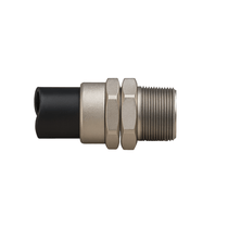 Conector Eletroduto Normal Macho Giratório Latão Zincado C/Ved Bsp 1" Nat CMZGL-1-BSP Sptf