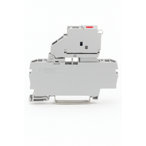 Conector Passagem Borne Simples C/Sinaliz PA Cinza 6,2mm 30V 6,3A 2,5mm2 Cpb 200216111000541 Wago