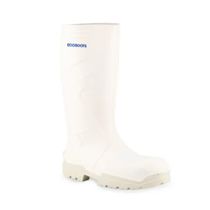 Bota Impermeável Segurança Poliuretano Branca PU MONO S/Palmilha Longo C/Forro Composite 45 Ecoboots 91BPUL100 Bracol CA 34233