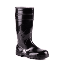 Bota Impermeável Segurança PVC Preta Antiperf Aço Longo C/Forro Aço Carbono 36 85BPL200PA Bracol CA 37750