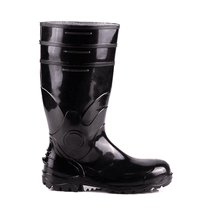 Bota Impermeável Ocupacional PVC Massa Nitrílica Preta S/Palmilha Longo S/Forro S/Biqueira 34 Acqualev 85BPL600SF Bracol CA 37455