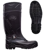 Bota Impermeável Segurança PVC Preta Antiperf Aço Longo S/Forro Aço Carbono 41 Evolution Calfor CEL505CBPN Calfor Italbotas CA 35400