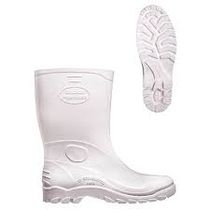 Bota Impermeável Ocupacional PVC Branca Longo C/Forro S/Biqueira 45 Industrial Calfor CLBP2505 Calfor Italbotas