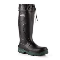 Bota Impermeável Segurança Poliuretano Preta PU MONO Longo C/Forro Composite 35 Ecoboots 91BPUL100PL Bracol CA 34233