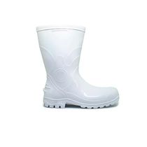 Bota Impermeável PVC Branca PU MONO S/Palmilha Médio C/Forro S/Biqueira 41 Forro Térmico Acqualev 85BPC600FT Bracol CA 43017