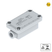 Condulete Fixo Simples LR Alumínio Cinza 1.1/2" NPT C/Tampa S/Vedação IP-66W Prova Explosão EWR115LR5N Naville