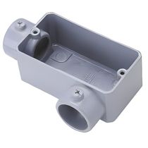 Condulete Fixo Simples LL Alumínio Cinza 1/2" Bsp S/Tampa S/Vedação Ip-54 Caixas E Conduletes 56104001 Tramontina