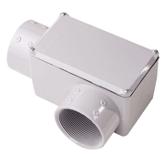 Condulete Fixo Simples LL Alumínio Cinza 1" NPT C/Tampa S/Vedação IP-66W Prova Explosão EWR115LL3N Naville