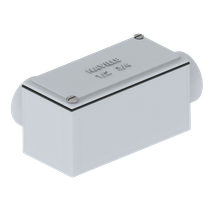 Condulete Fixo Simples LL Alumínio Cinza 1" Bsp C/Tampa C/Vedação Ip-66 Er15 ER15LL3B Naville