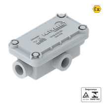 Condulete Fixo Simples X Alumínio Epóxi Cinza Clara 3/4" NPT C/Tampa S/Vedação IP-66W Prova Explosão EWR115X2N Naville