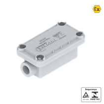 Condulete Fixo Simples E Alumínio Cinza 3/4" Bsp C/Tampa S/Vedação Ip-66w Prova Explosão EWR115E2B Naville