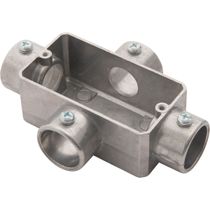 Condulete Múltiplo Simples X Alumínio 1.1/2" S/Rosca Natural S/Tampa S/Vedação DM112XSTSMT Daisa