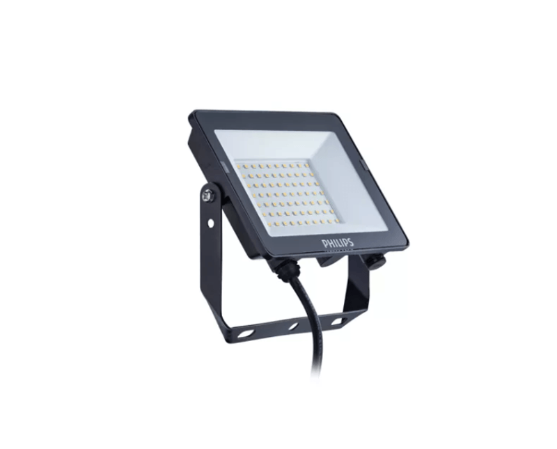 Projetor-Led-AL-Preta-Retang-Vidro-Simetrico-IP-65-200W-6500K-100-277V-20000-Lumens-Essential-Philips-Signify-BVP153G3LED200CW200W110277VSWB-Philips